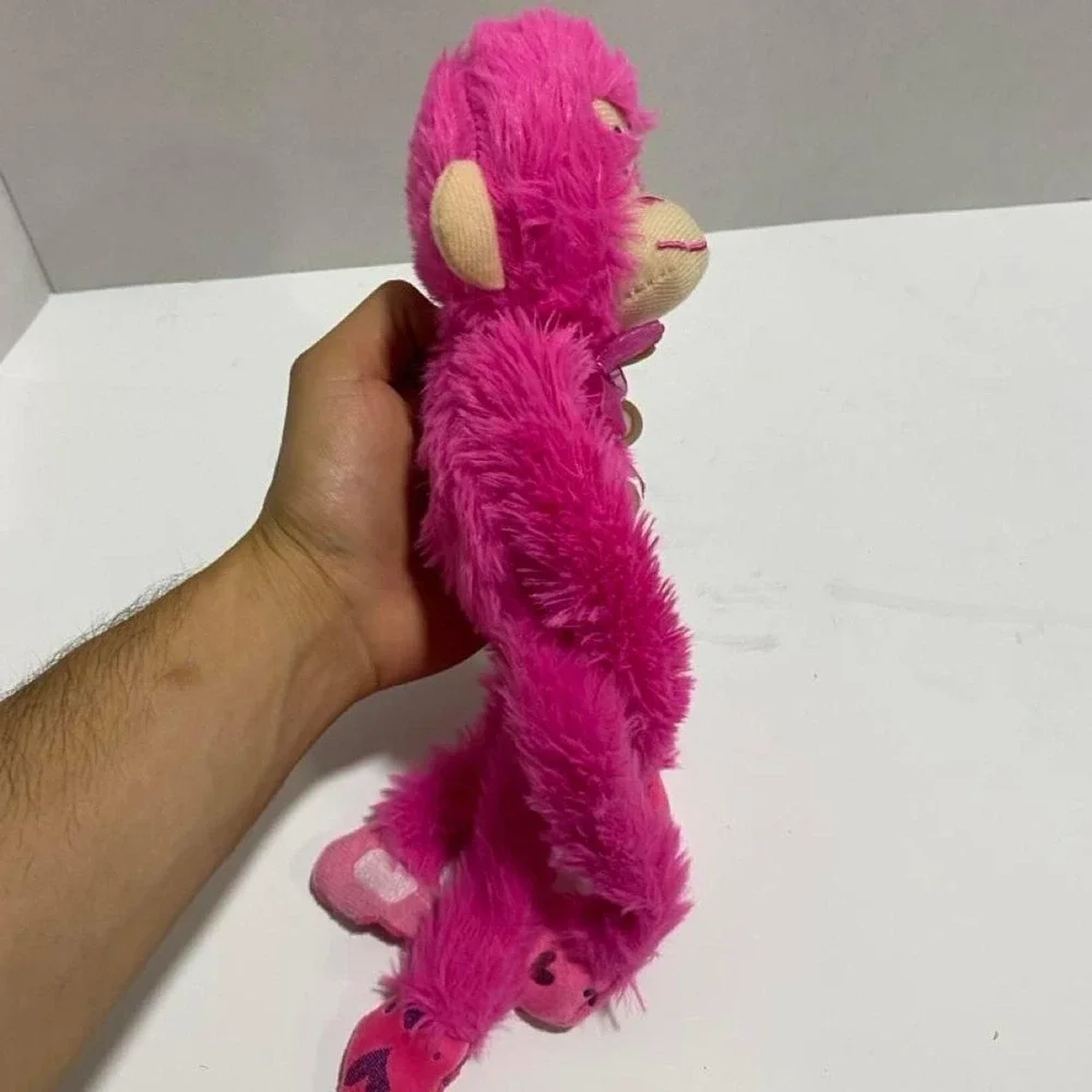 Pink Plush hanging monkey 12